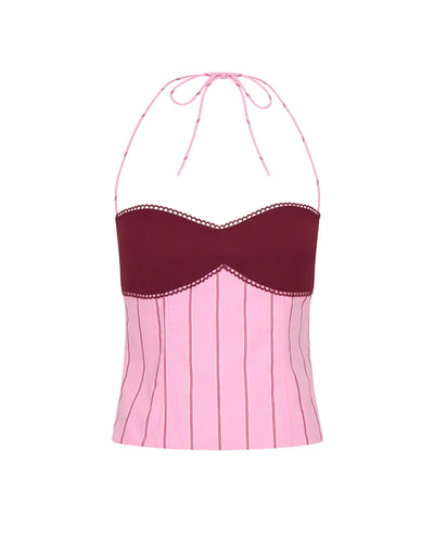 Amélie Two-Tone Corset Top