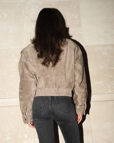 The Kamila Suede Biker Jacket