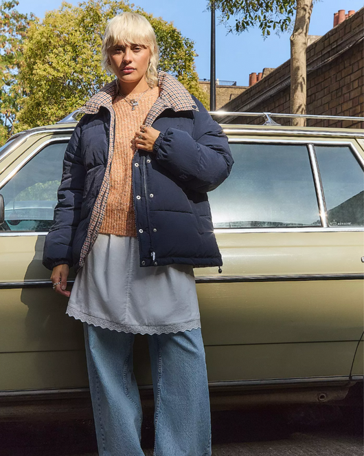 Maple Reversible Check Puffer