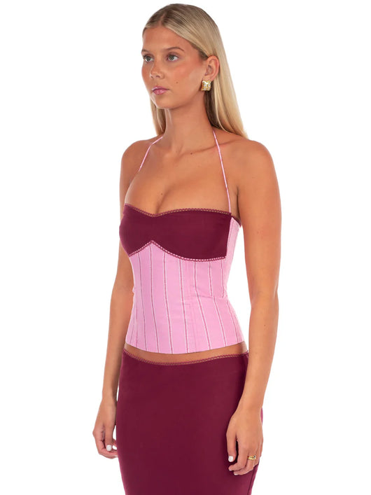 Amélie Two-Tone Corset Top
